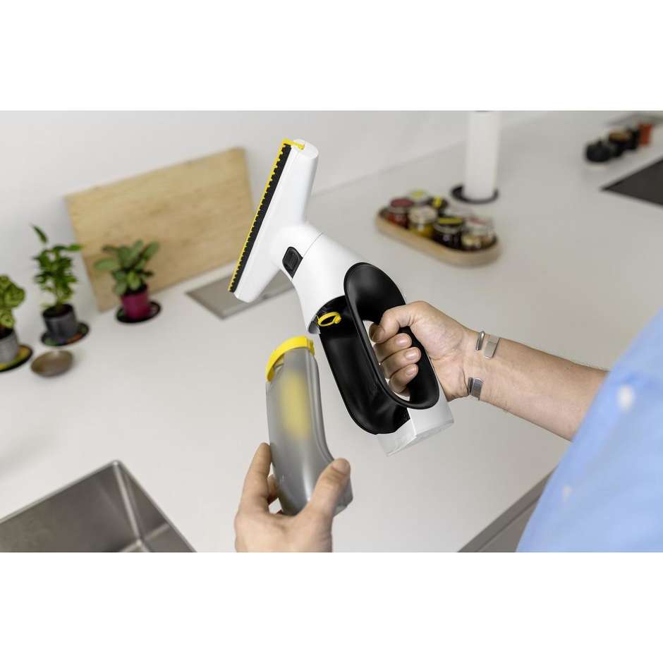 Kärcher WV 2 Universal Care Pulitore Finestre Elettrico Senza Fili Nero/Giallo