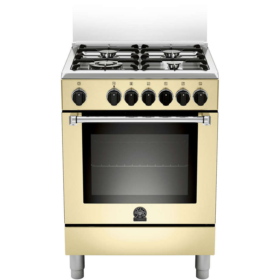 La Germania AMN604MFESCRE cucina 60x60 4 fuochi a gas forno elettrico multifunzione 56 litri classe A colore crema