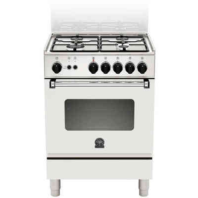Nikkei Cucina a gas con forno a gas 4 Fuochi 50x50 cm colore Bianco SN554WG 