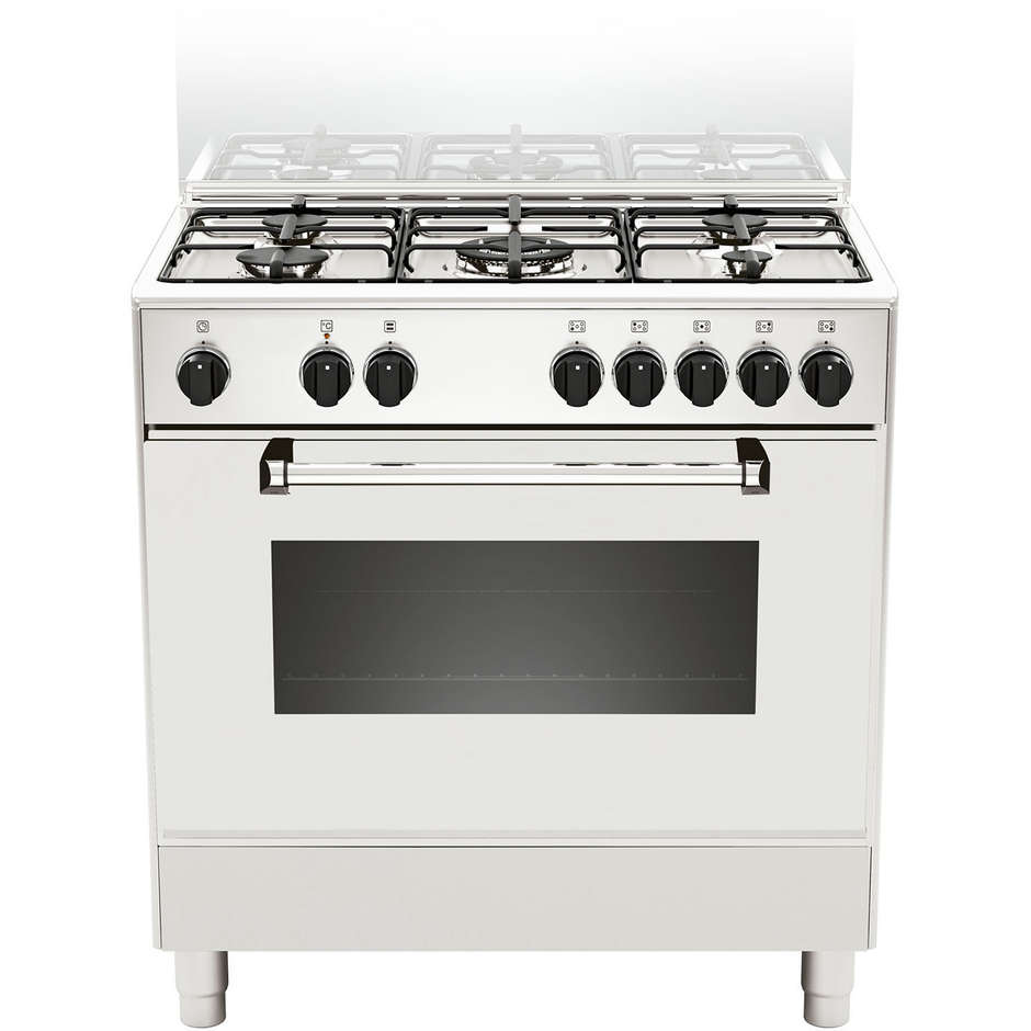 La Germania AMN805MFESWE cucina 80x50 5 fuochi a gas forno elettrico multifunzione 75 litri classe A colore bianco