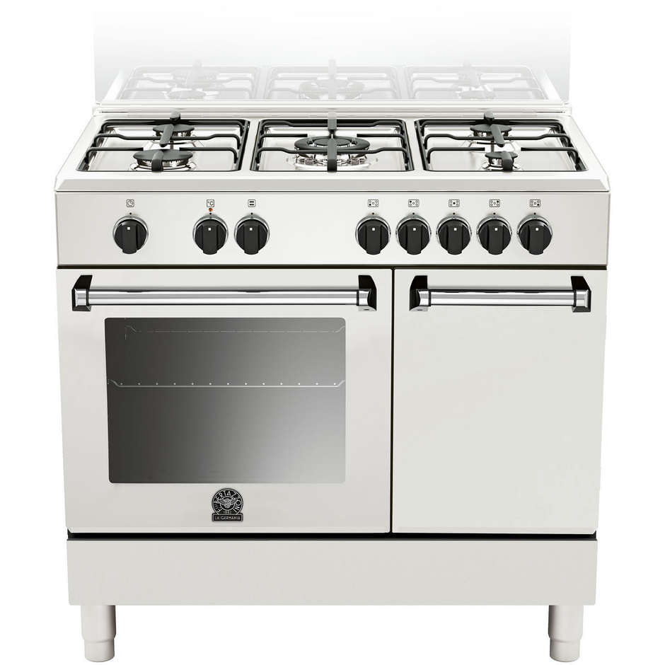 La Germania AMN905MFEPWE cucina 90x60 5 fuochi a gas forno elettrico multifunzione 56 litri classe A colore bianco