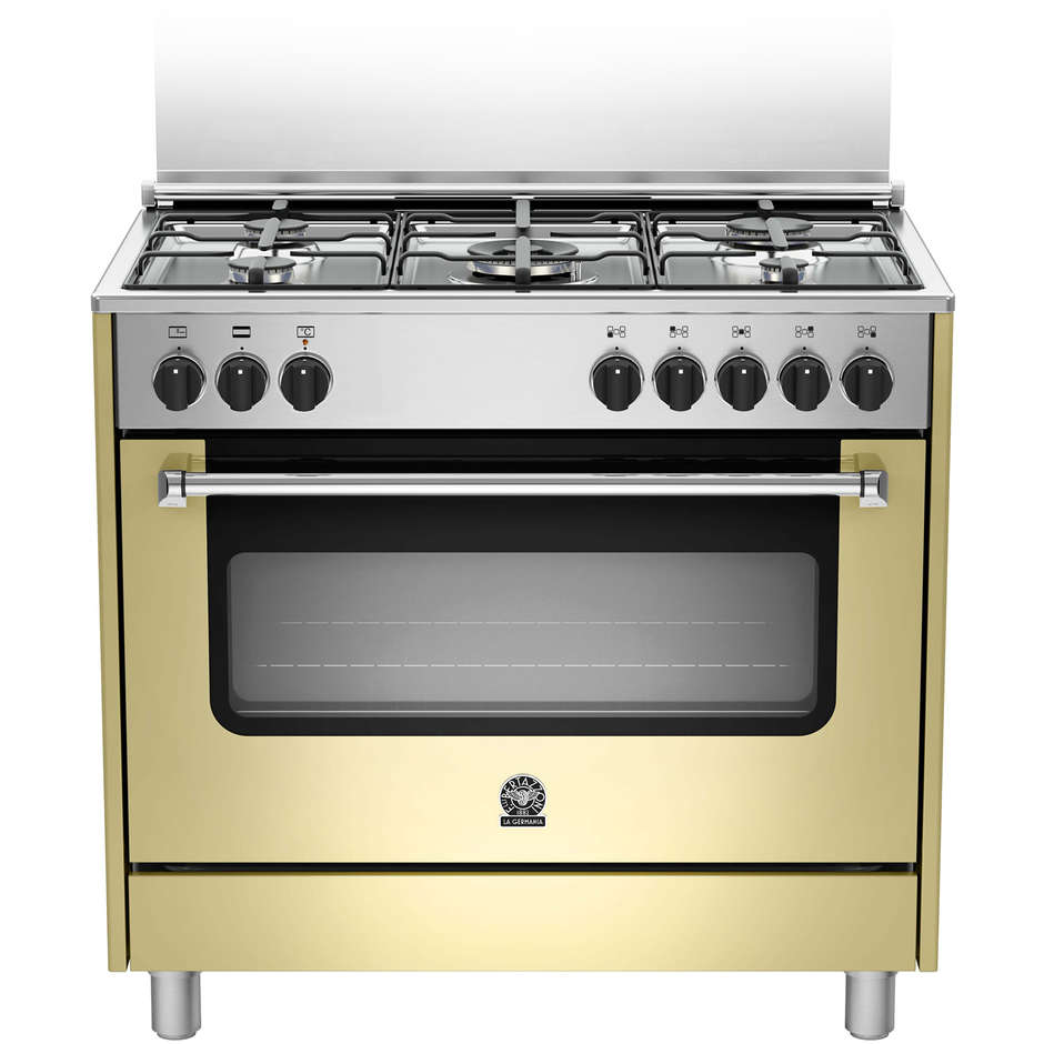 La Germania AMN905MFESCRE cucina 90x60 5 fuochi a gas forno elettrico multifunzione 117 litri classe B colore crema