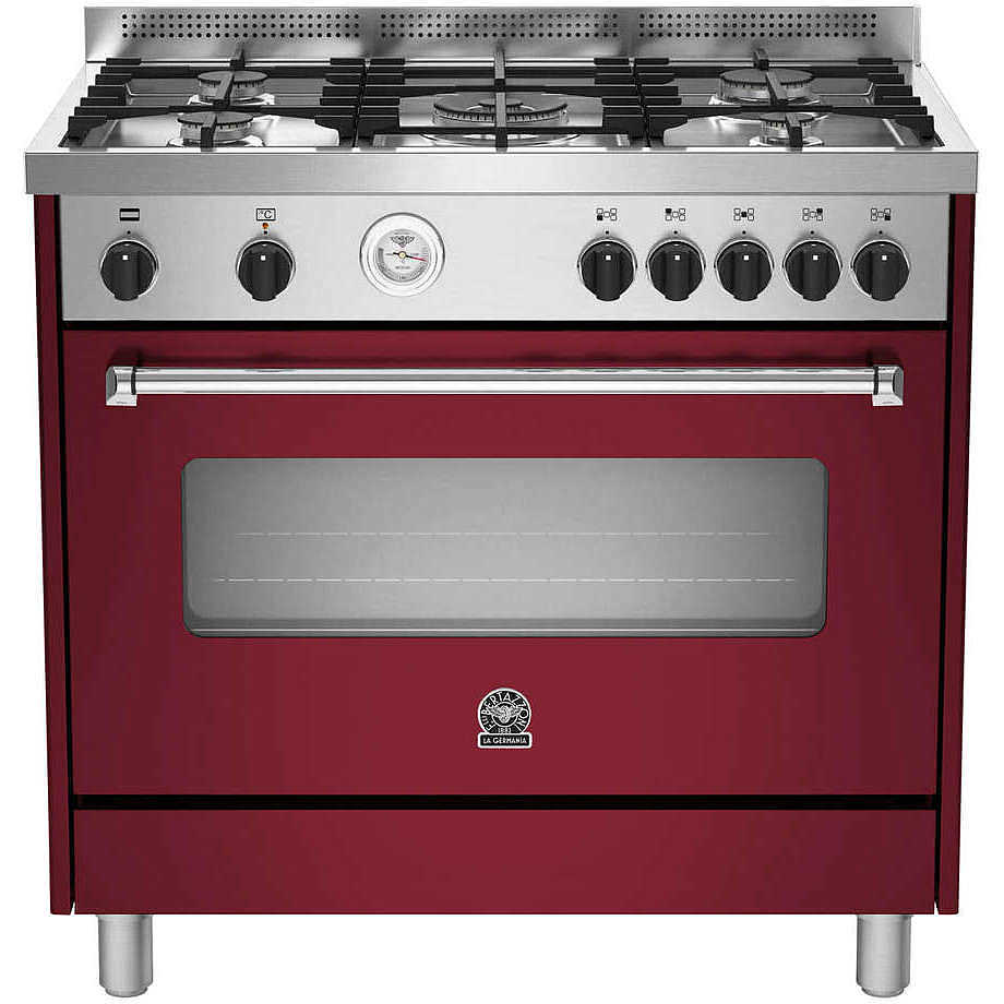 La Germania cucina gas 60x60 cm forno elettrico Rosso - AMN664EVIT –  EldomCasa