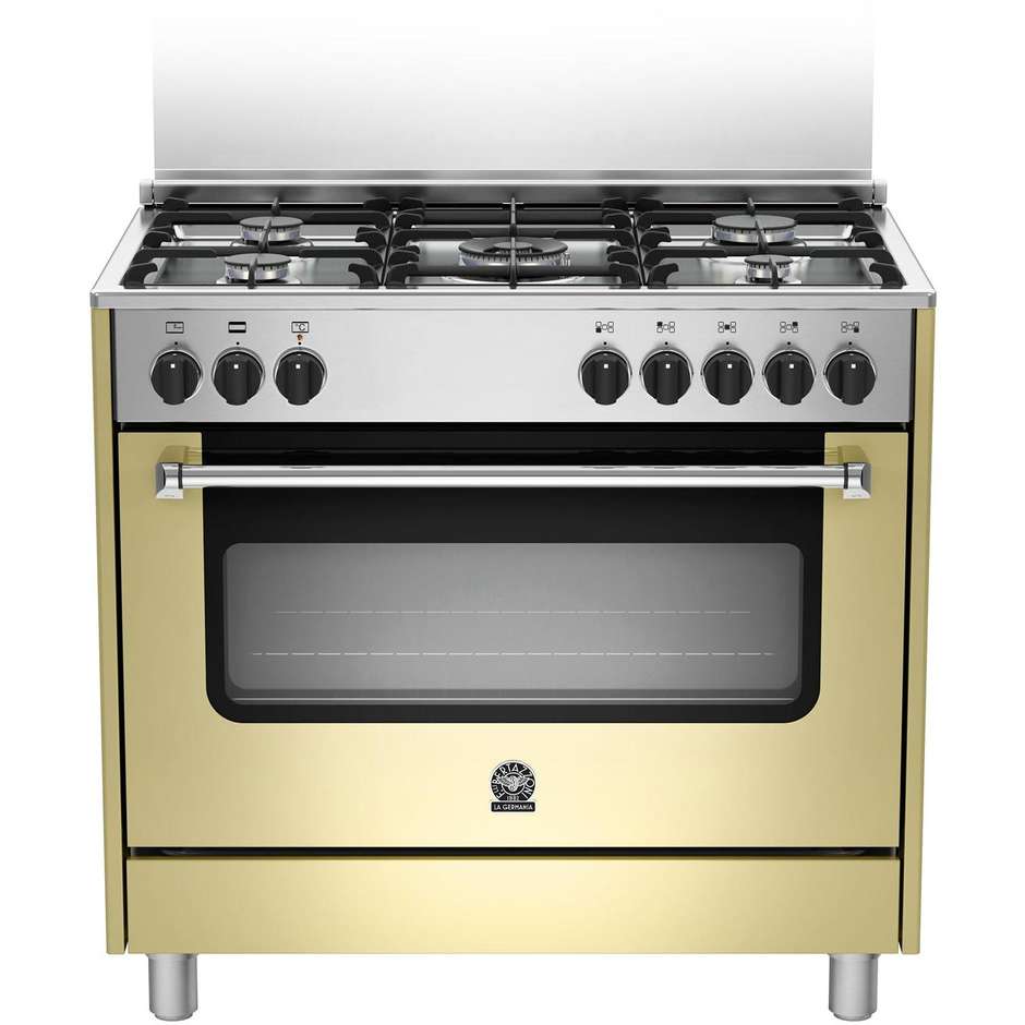 La Germania AMS95C61CCR cucina 90x60 5 fuochi a gas forno elettrico multifunzione 85 litri classe A colore crema