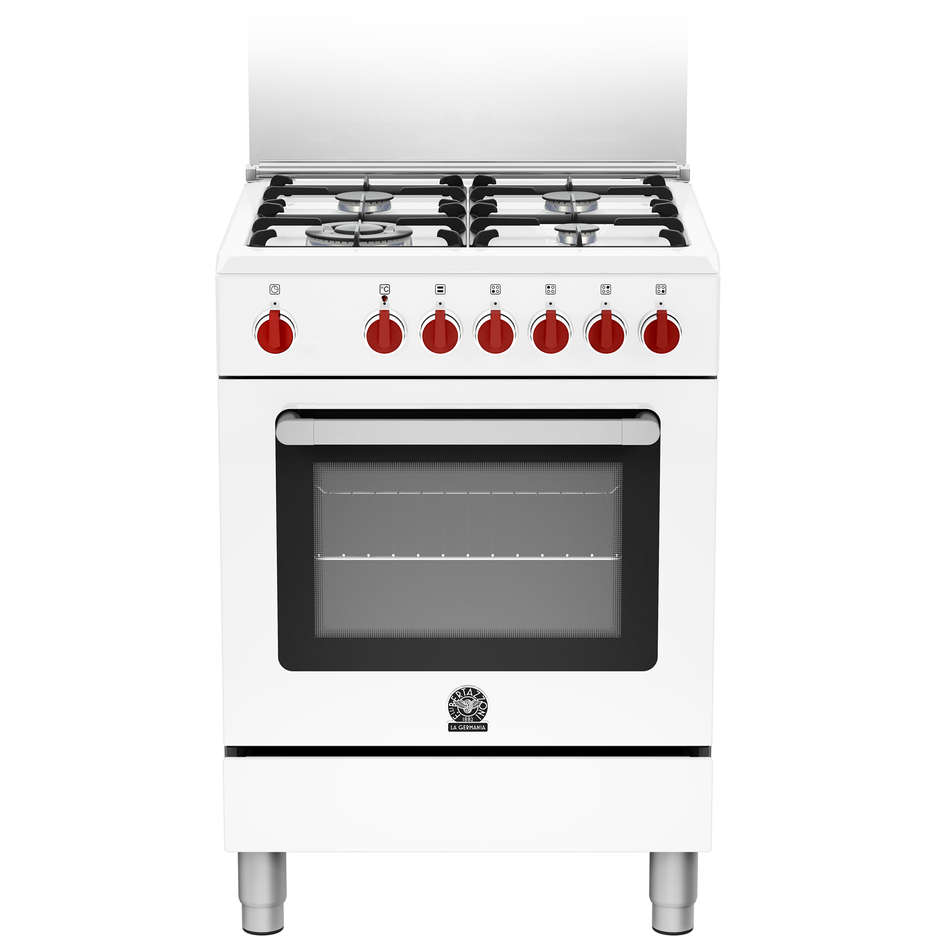 La Germania PRM604MFESWE serie Prima cucina 4 fuochi a gas 60x60 forno elettrico multifunzione classe A bianco
