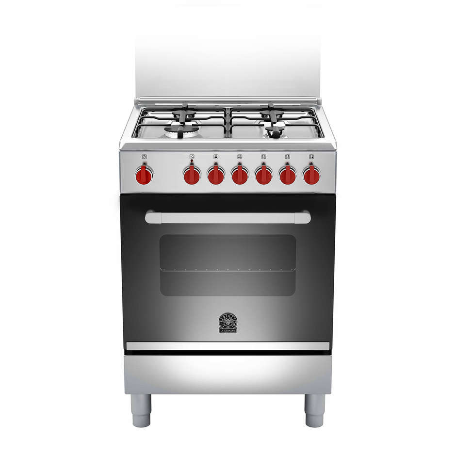 La Germania PRM604MFESXE serie Prima cucina 60x60 4 fuochi a gas forno elettrico multifunzione classe A inox