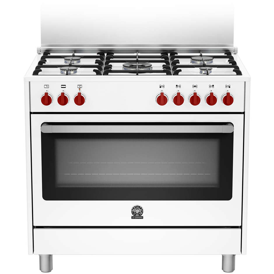 La Germania PRM905MFESWE cucina 90x60 5 fuochi a gas forno elettrico multifunzione classe B colore bianco
