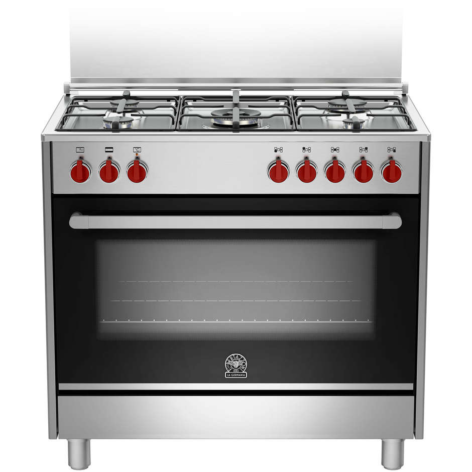 La Germania PRM905MFESXE serie Prima cucina 90x60 5 fuochi a gas forno elettrico multifunzione classe B colore inox