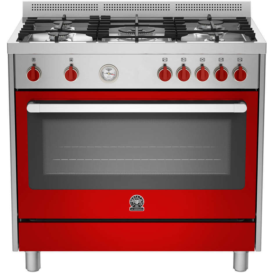 La Germania PRM965EXRT Cucina 90x60 5 Fuochi a gas Forno elettrico 85 L Classe A colore Rosso