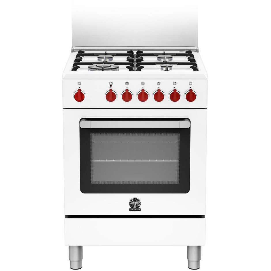 La Germania RI64C61CW cucina 60x60 4 fuochi a gas forno elettrico classe A colore bianco