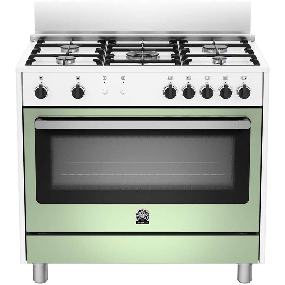La Germania RIS95C61CWV cucina 90x60 5 fuochi a gas forno elettrico multifunzione 85 litri classe A colore verde