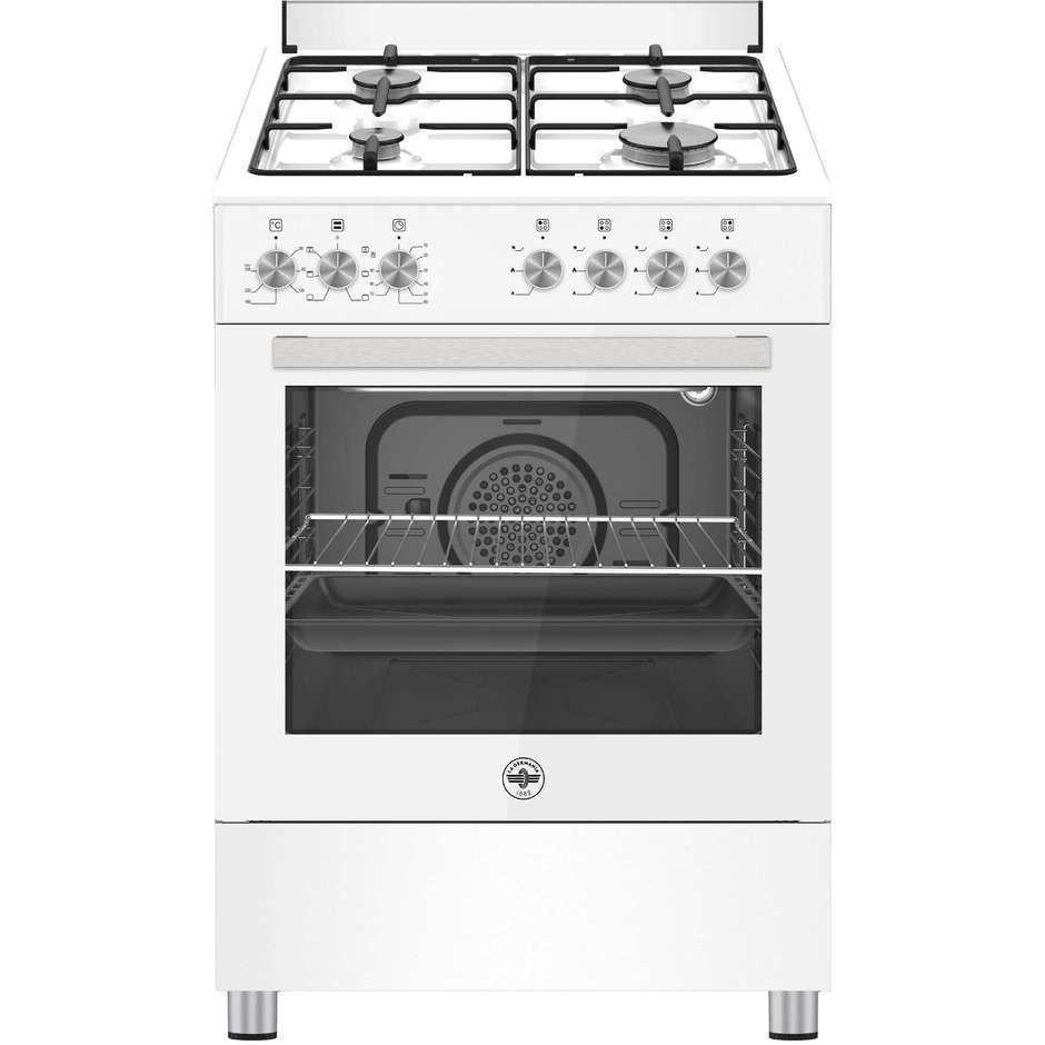 La Germania SE664EB/24 Cucina 60x60 4 Fornelli Forno Elettrico Capacita Forno 60 Lt Multifunzione Classe A Colore Bianco