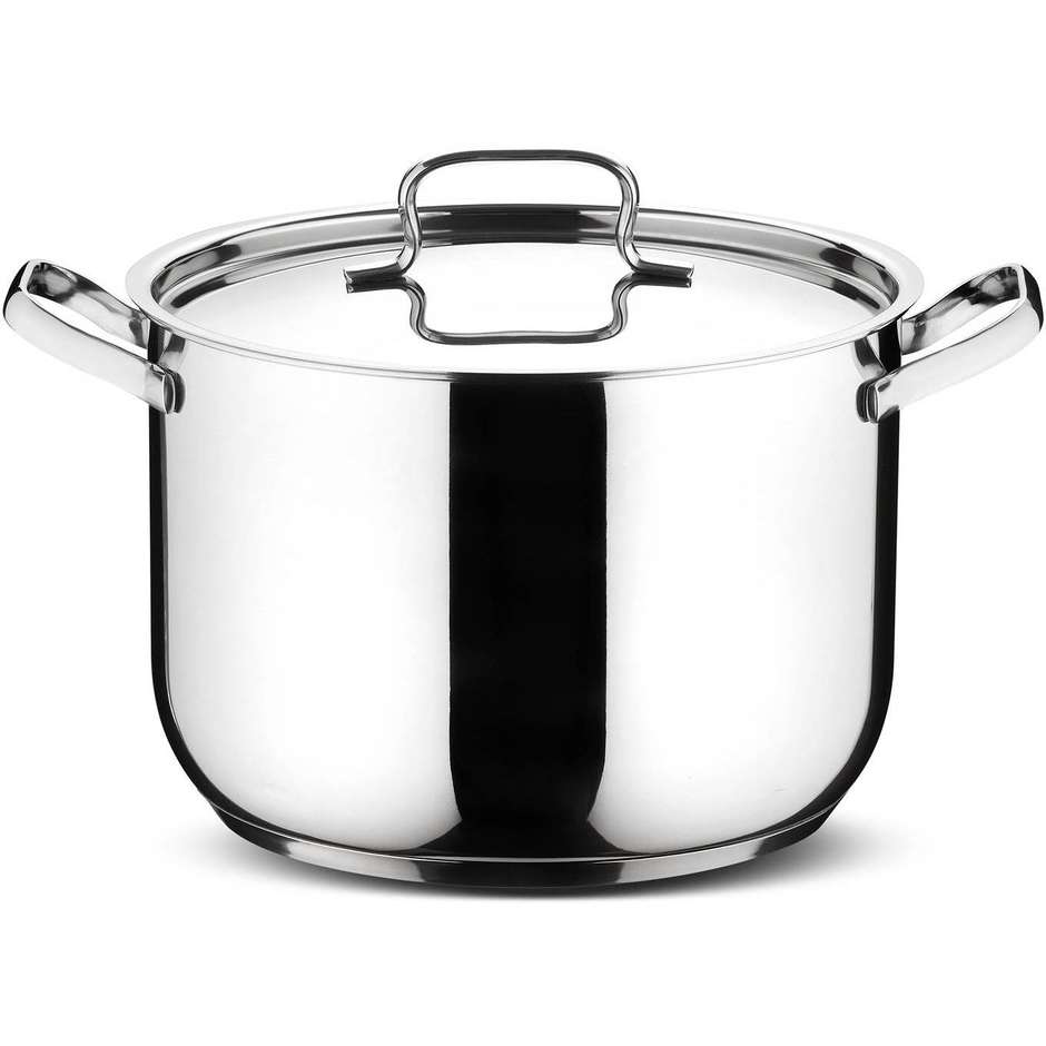 Lagostina 7116001380 set pentole 24 pz acciaio inox antiaderente
