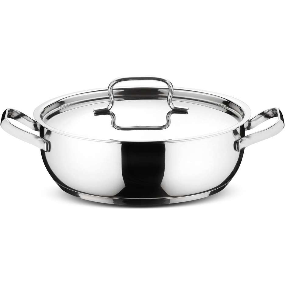 Lagostina 7116001380 set pentole 24 pz acciaio inox antiaderente