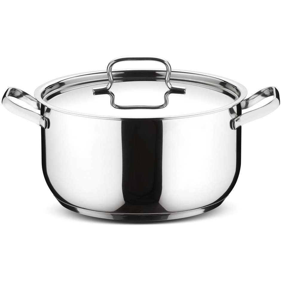 Lagostina 7116001380 set pentole 24 pz acciaio inox antiaderente