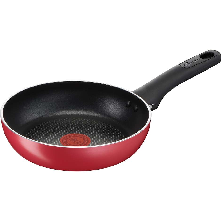 Lagostina Cucina Mediterranea Padella antiaderente Ø 20 cm Titanium Easy rossa