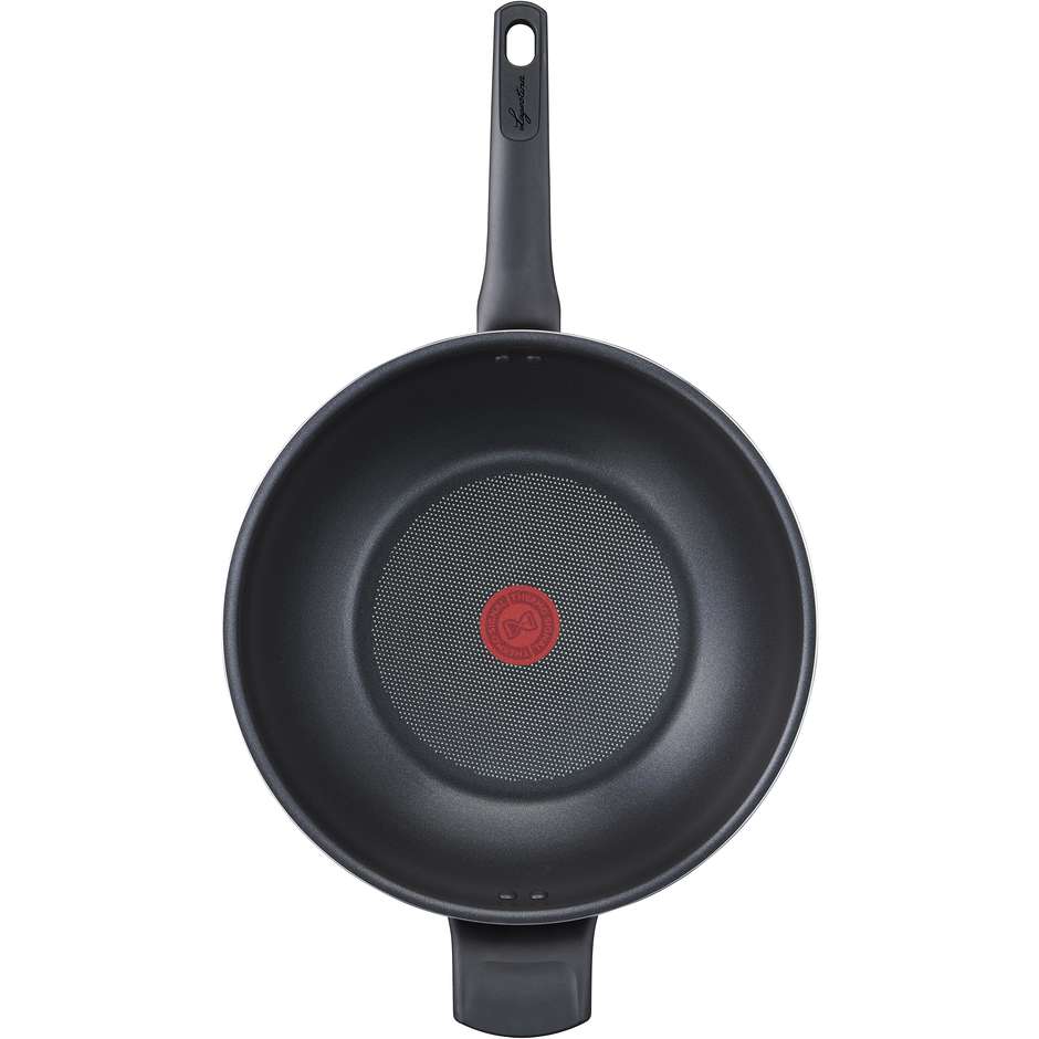 Lagostina Cucina Mediterranea Wok antiaderente Ø 30 cm Titanium Easy rosso