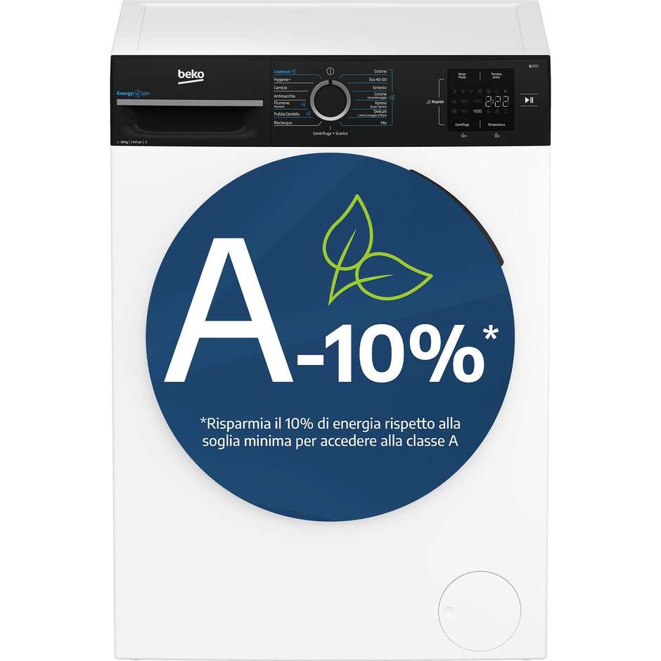 lavatrice cf 10kg 1400g a-10% inv vap energyspin