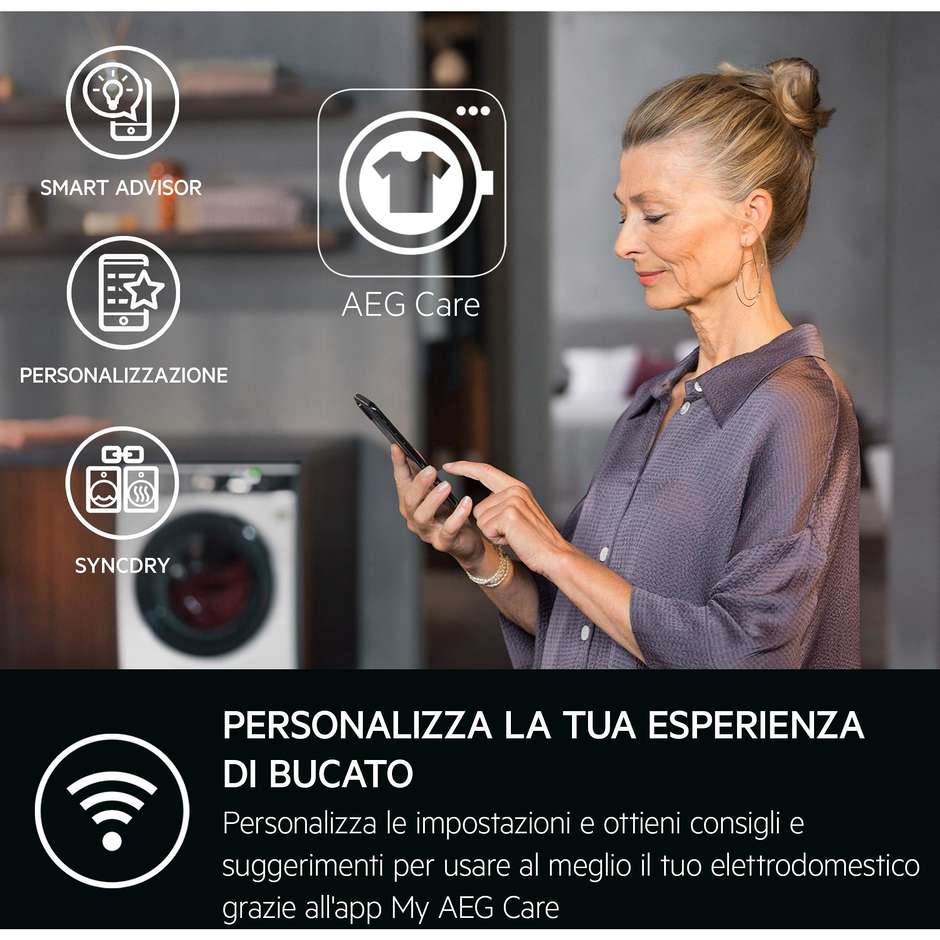 lavatrice cf 10kg 1400g a-40% inv vap wifi univer