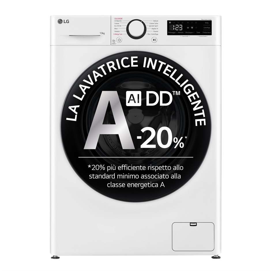 lavatrice cf 13kg 1400g a-20% inv vap oblonero