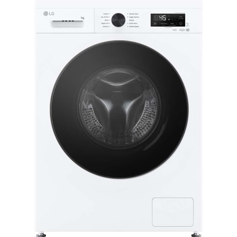 lavatrice snella 44cm 7kg 1200g a vap