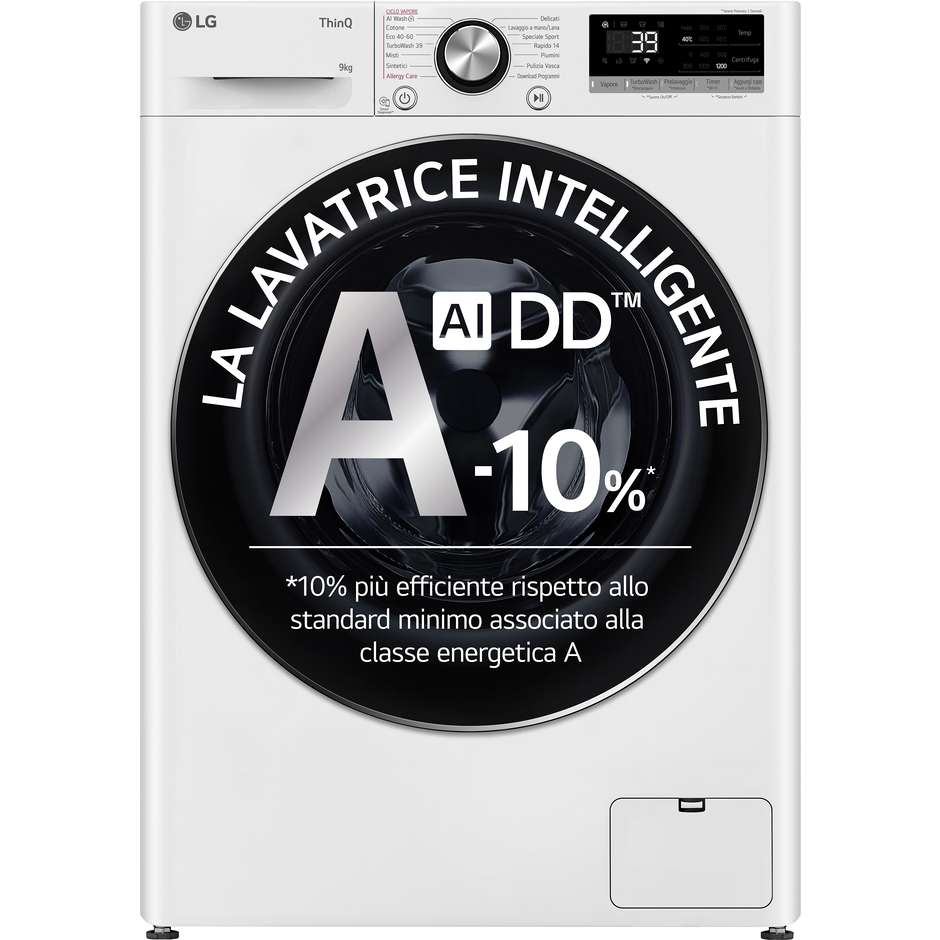 lavatrice snella 47m 9kg 1200g a-10% vap turbowas