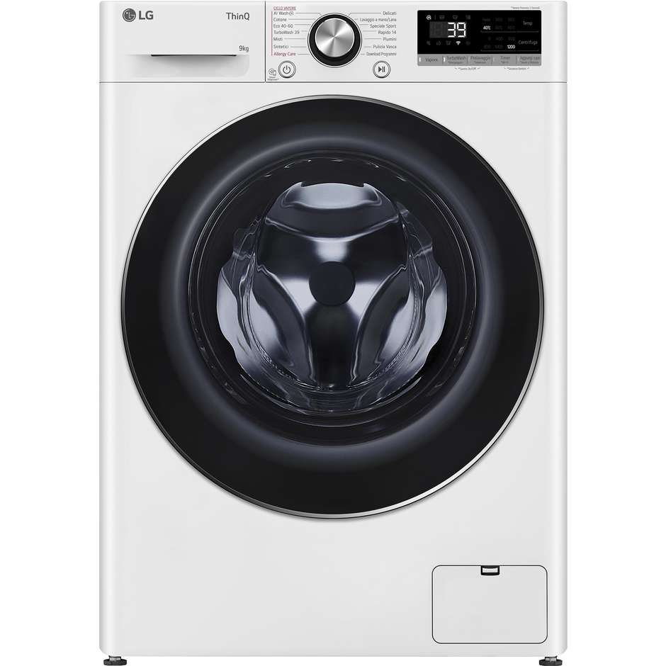 lavatrice snella 47m 9kg 1200g a-10% vap turbowas