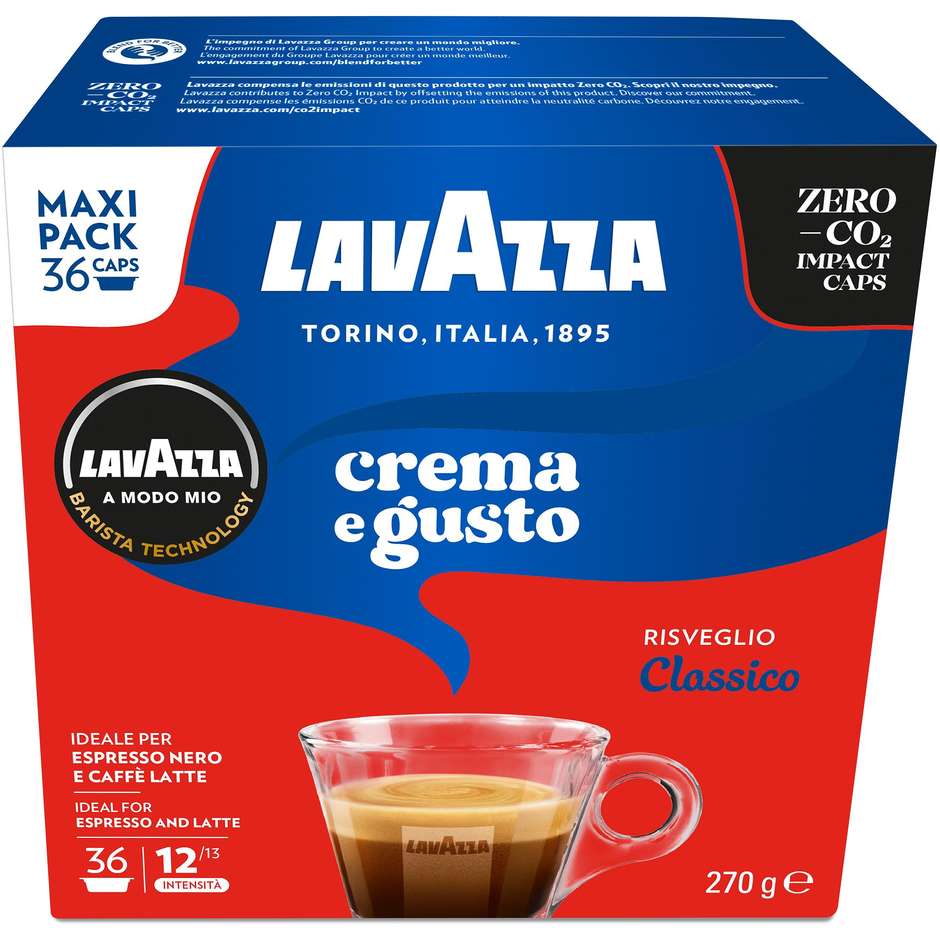Lavazza A Modo Mio Crema e Gusto, 36 Capsule di Caffè Espresso