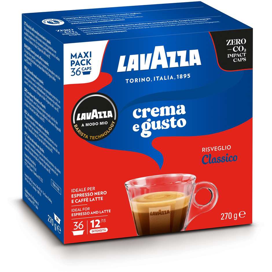 Lavazza A Modo Mio Crema e Gusto, 36 Capsule di Caffè Espresso