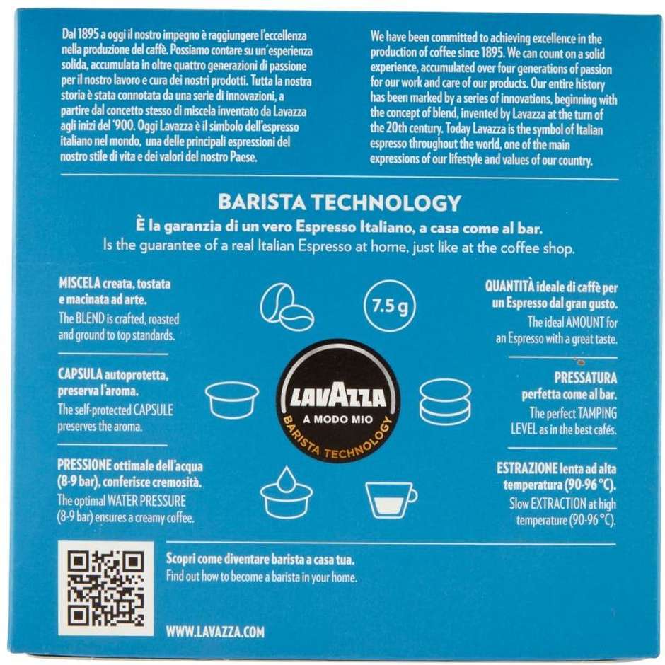 Lavazza A Modo Mio Dek Cremoso, 36 capsule decaffeinate, intensità 7/13
