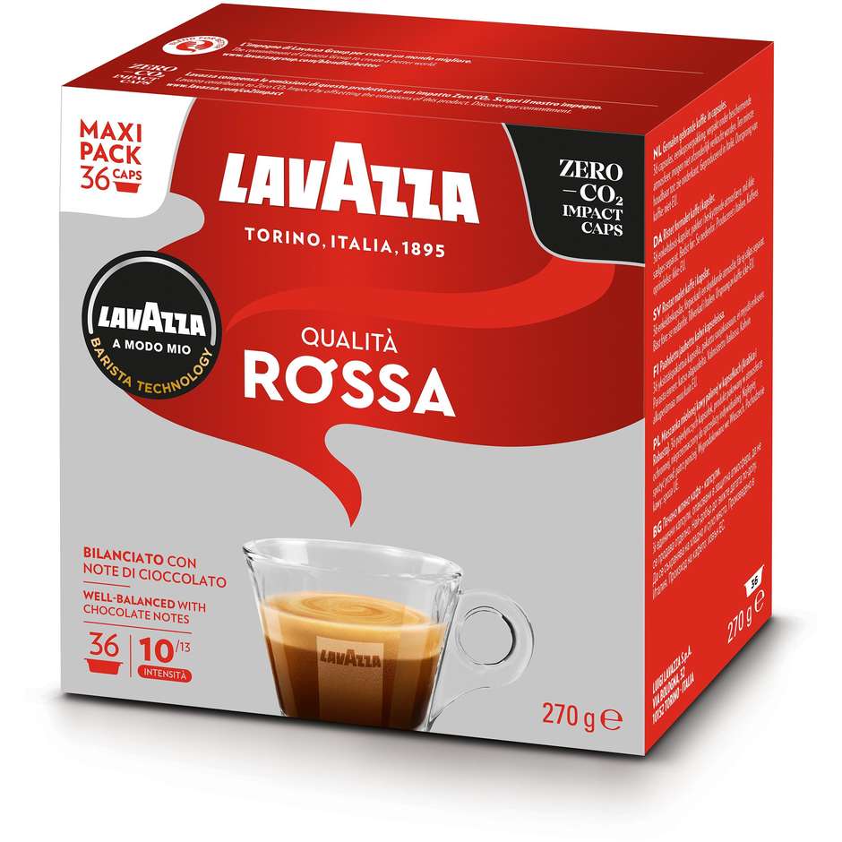 Lavazza A Modo Mio Qualità Rossa, 36 Capsule