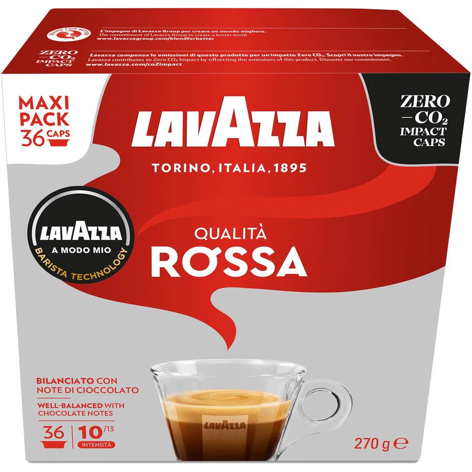Lavazza A Modo Mio Qualità Rossa, 36 Capsule