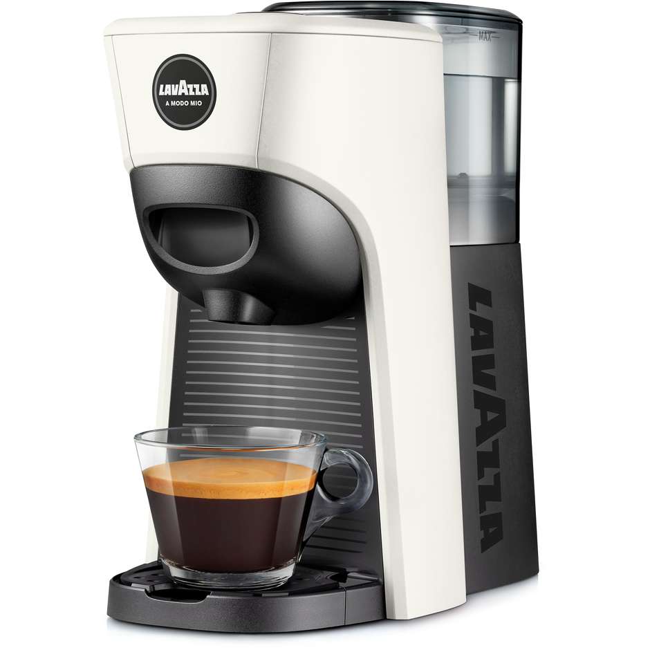 Lavazza A Modo Mio Tiny Macchina da Caffè a Capsule, 1450 W, 0,6 L, Nero/Bianco