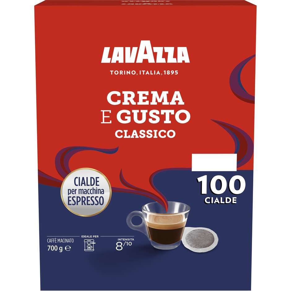 Lavazza Crema E Gusto Classico Capsule Caffè Espresso Confezione da 100 Pezzi