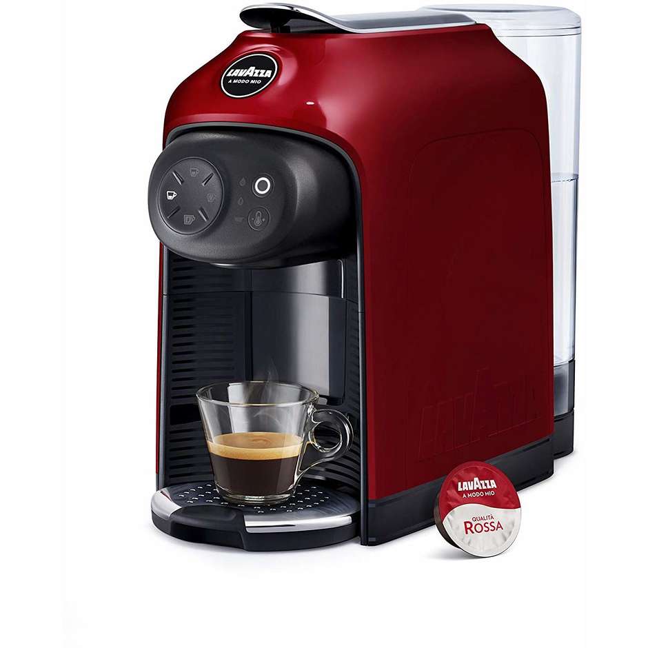 Lavazza Idola IDOLARED Macchina da Caffè a Capsule A Modo Mio 1500 W Serbatoio 1,1 L Rosso
