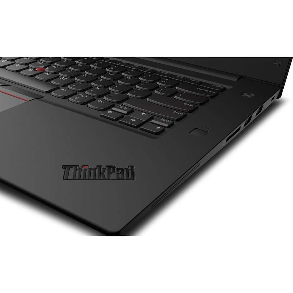 Lenovo 20MD0001IX ThinkPad P1 Notebook 15.6" Intel Core i7-8750H Ram 16 GB SSD 256 GB Windows 10 Pro