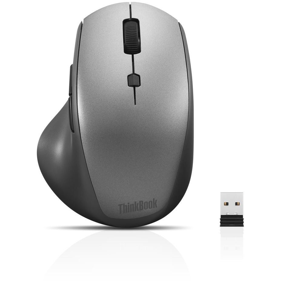 Lenovo 4Y50V81591 Mouse ergonomico Wireless colore grigio