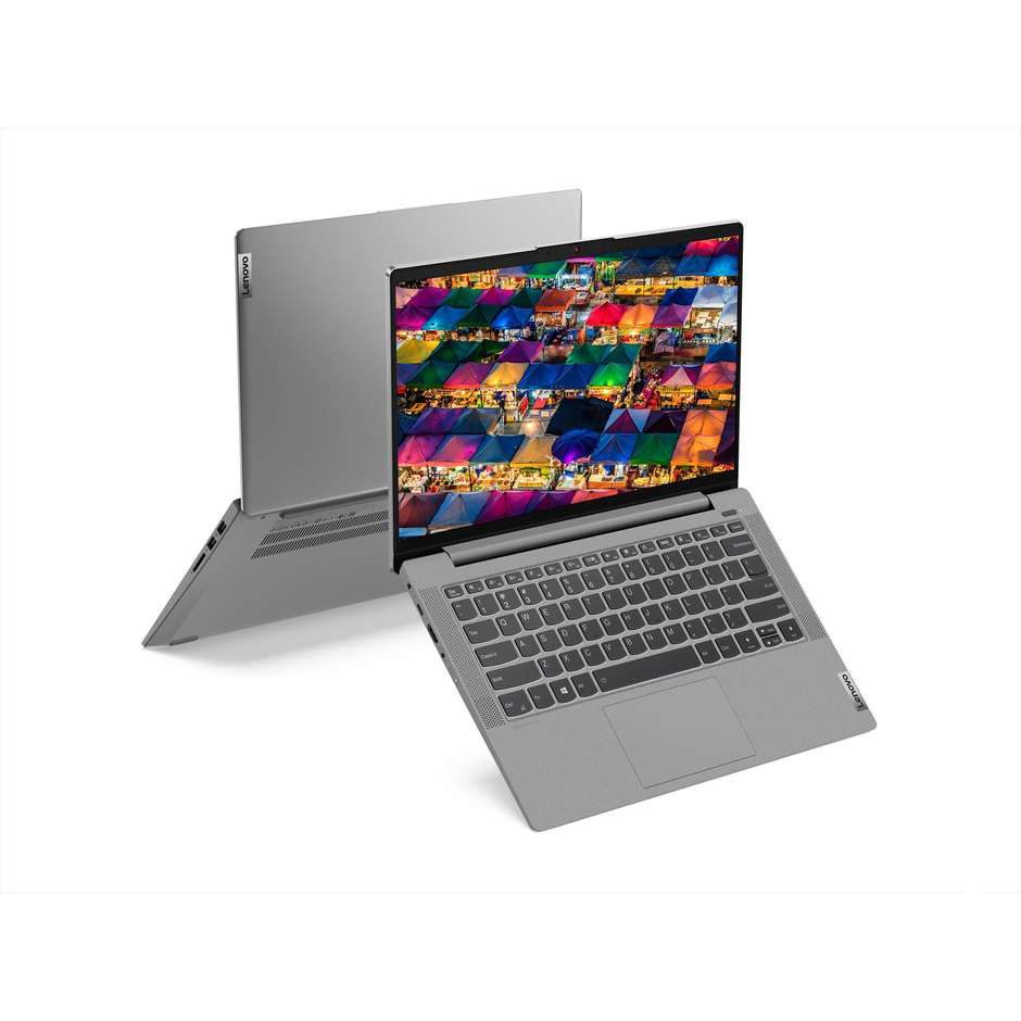 Lenovo 5 14ALC05 Notebook 14'' Full HD AMD Ryzen 5 Ram 8 Gb SSD 256 Gb Windows 10 Home colore grigio
