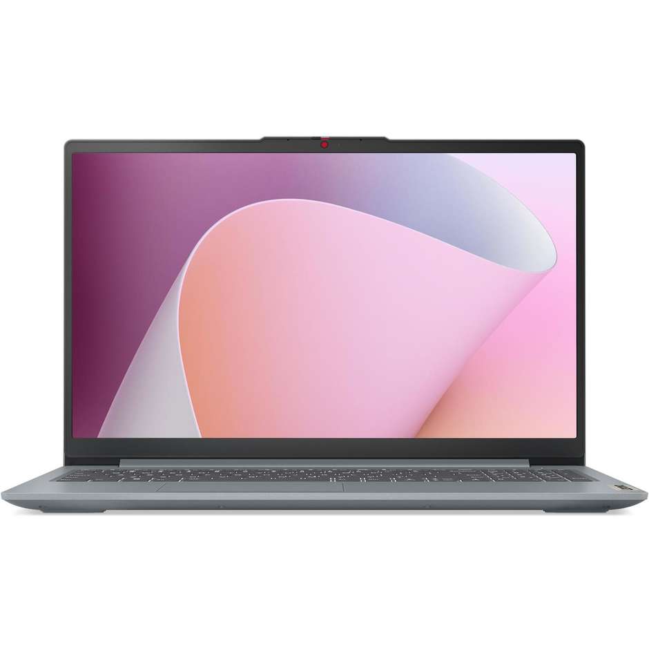 Lenovo 82XQ004GIX Notebook 15" Ram 8 GB Memoria 256 GB Windows 11 Home in S mode Colore Grigio