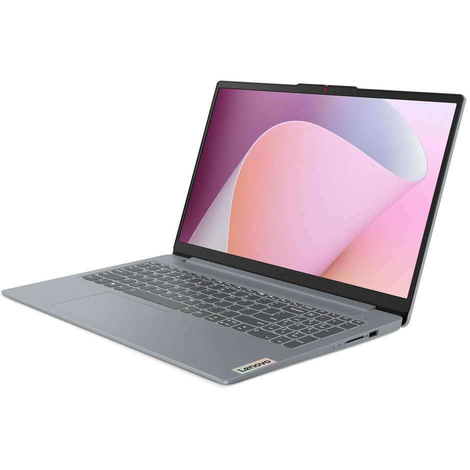 Lenovo 82XQ004GIX Notebook 15" Ram 8 GB Memoria 256 GB Windows 11 Home in S mode Colore Grigio