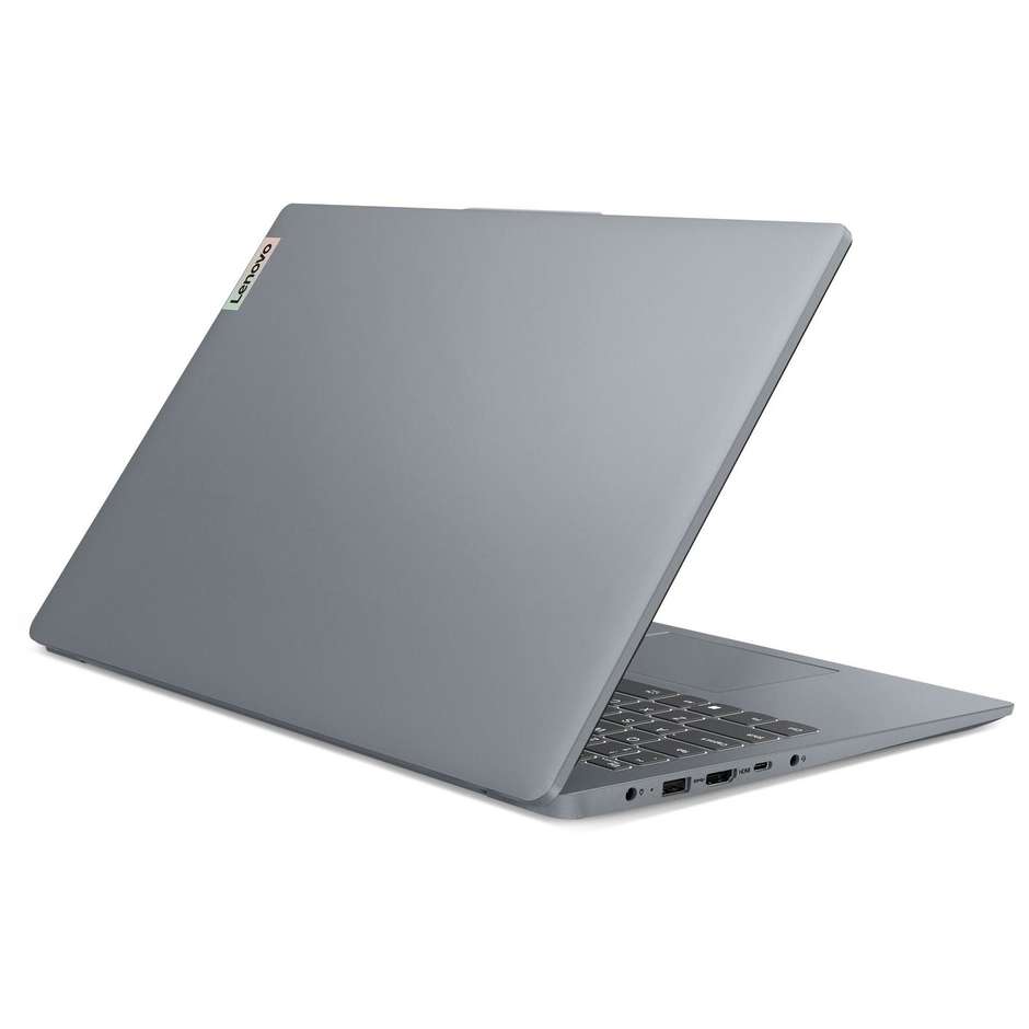 Lenovo 82XQ004GIX Notebook 15" Ram 8 GB Memoria 256 GB Windows 11 Home in S mode Colore Grigio