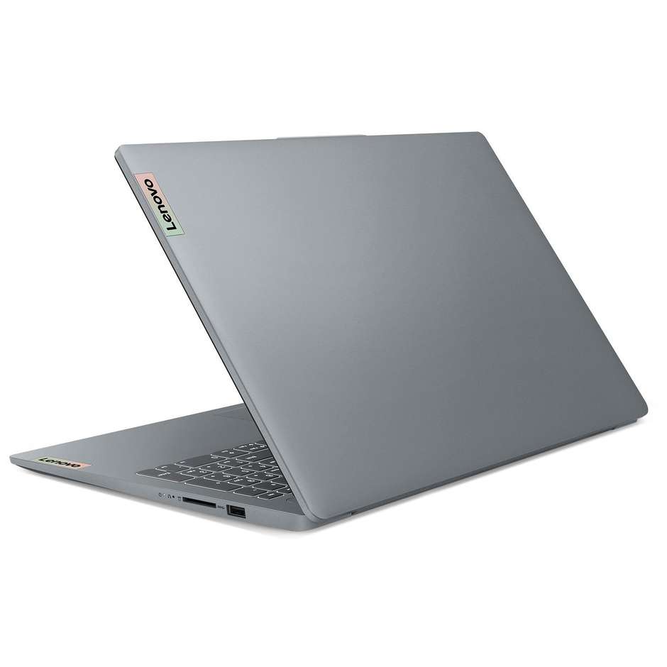 Lenovo 82XQ004GIX Notebook 15" Ram 8 GB Memoria 256 GB Windows 11 Home in S mode Colore Grigio