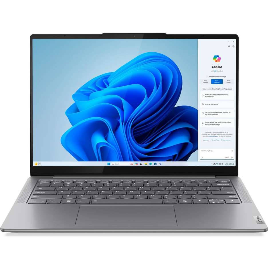 Lenovo 83CV00ARIX Notebook 14'' Ram 32 GB Memoria 1 TB Windows 11 Home Colore Grigio