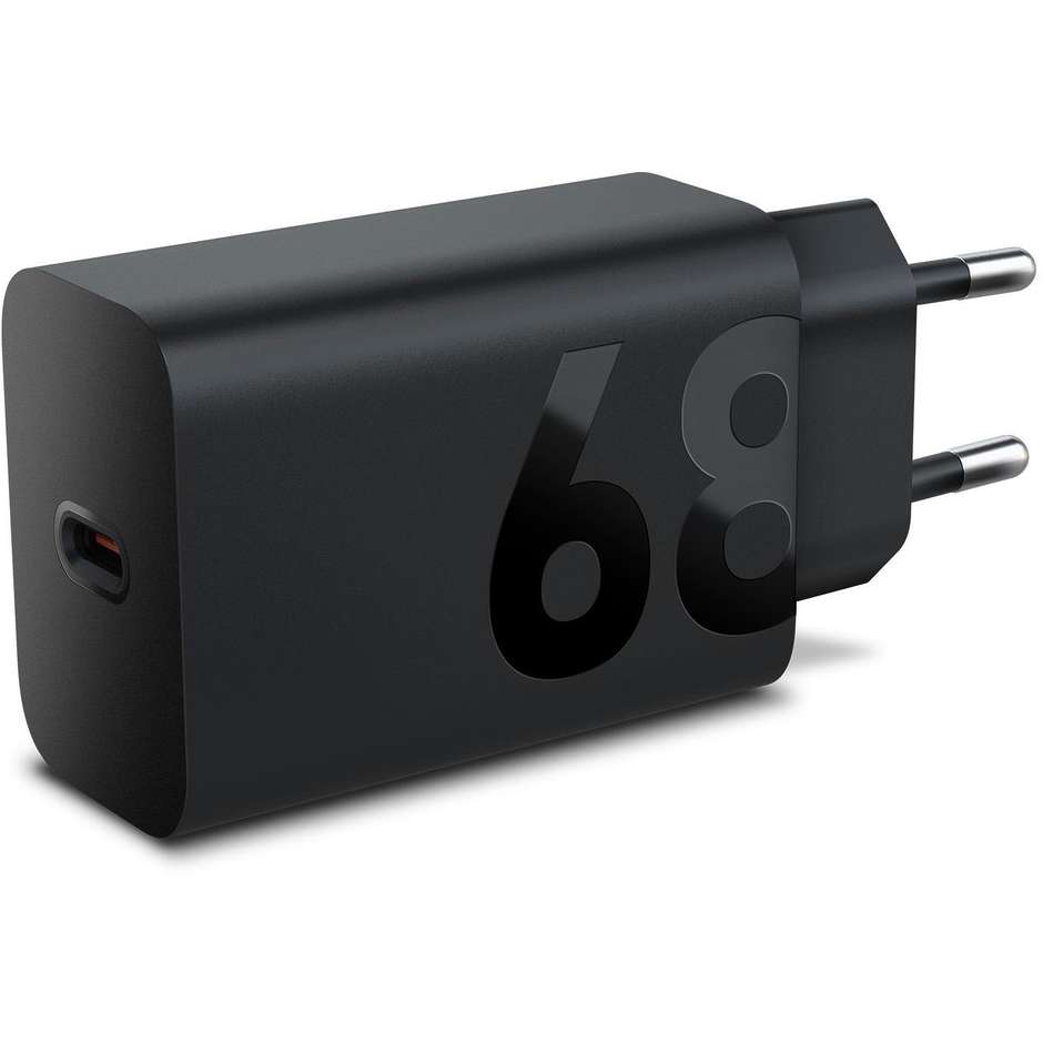 Lenovo Caricatore da Parete USB-C GaN 68W con Cavo 1,5 m Nero