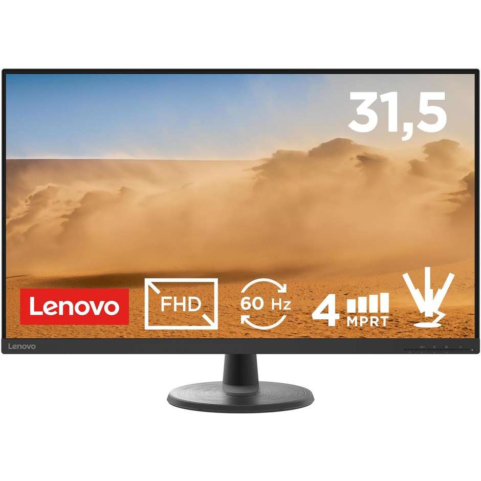 Lenovo D32-40 Monitor 31,5" Full HD VA 60Hz HDMI DisplayPort Nero