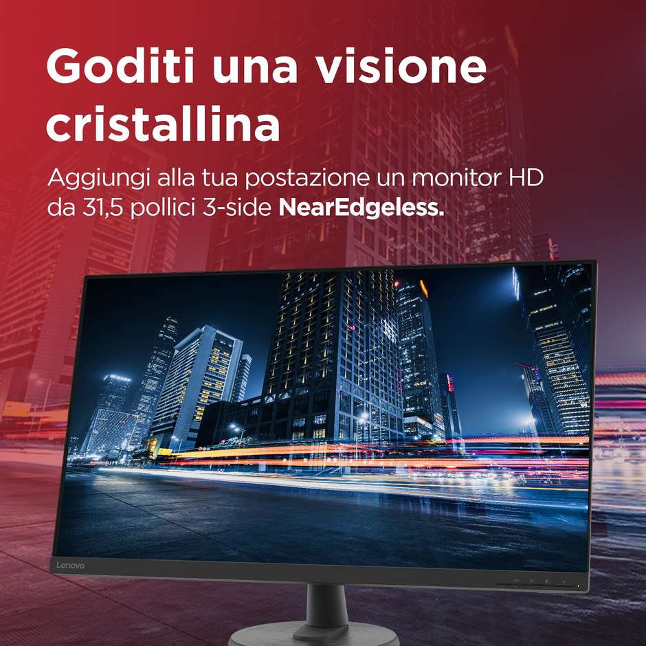Lenovo D32-40 Monitor 31,5" Full HD VA 60Hz HDMI DisplayPort Nero
