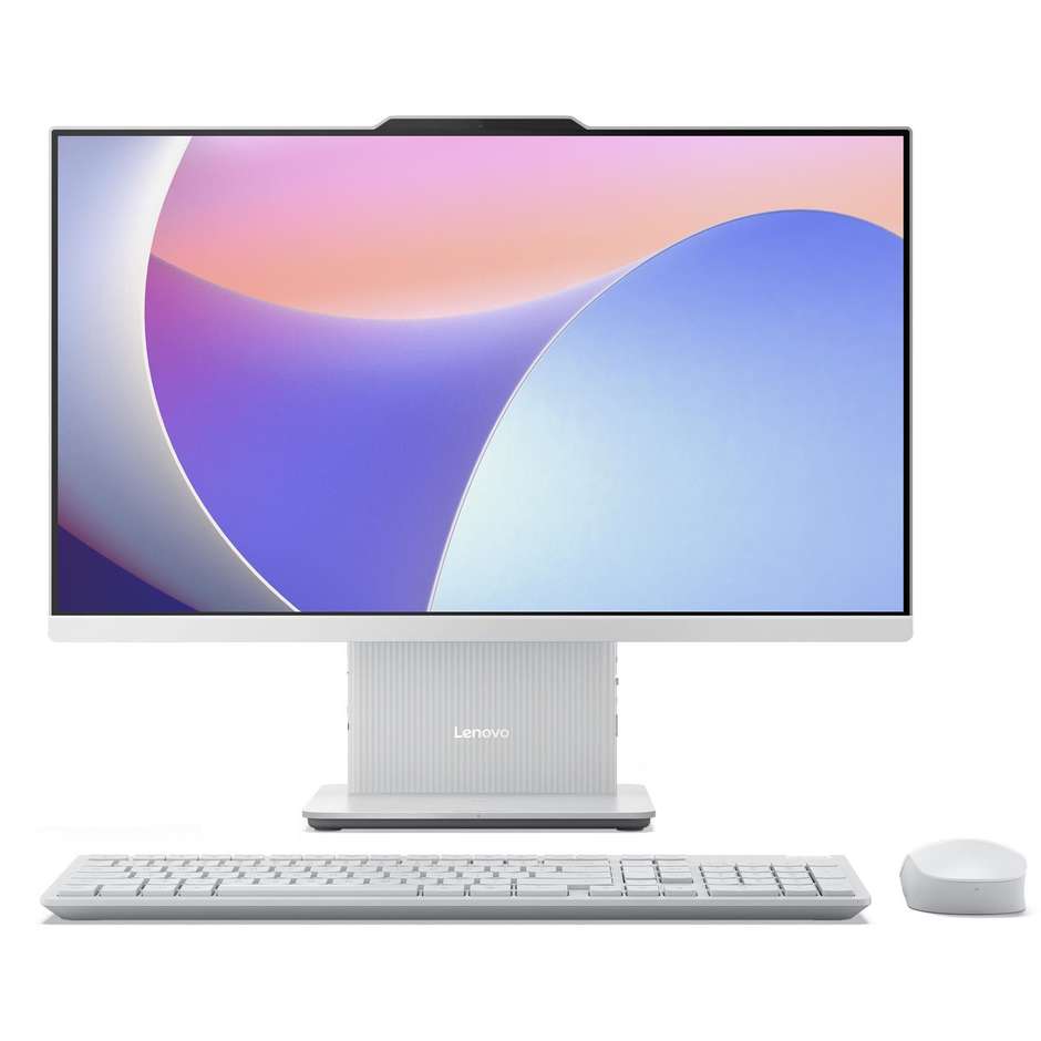 Lenovo F0HR0016IX PC All In One 23.8'' Full HD AMD Ryzen 5 Ram 16 GB Memoria 512 GB 250 cd/m² Colore Grigio