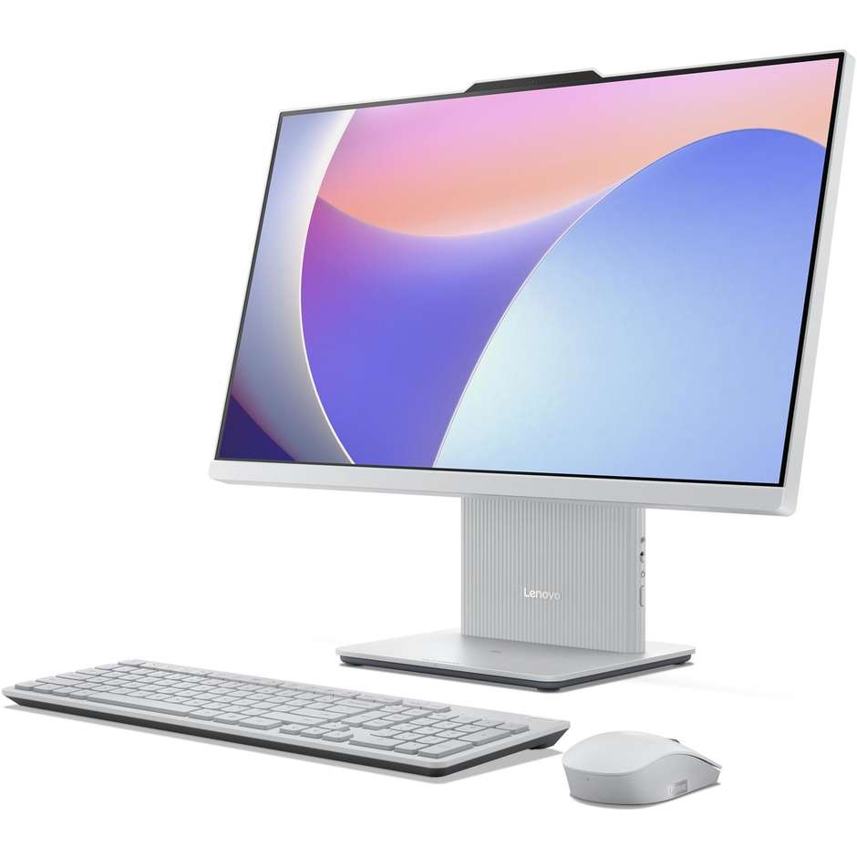 Lenovo F0HR0016IX PC All In One 23.8'' Full HD AMD Ryzen 5 Ram 16 GB Memoria 512 GB 250 cd/m² Colore Grigio