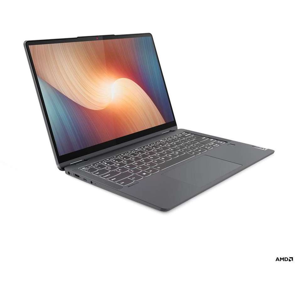 Lenovo Idea Pad Flex 5 82R900FBIX Notebook 14" AMD Ryzen5 Ram 16GB Memoria 512GB Windows 11 Home Colore Grigio