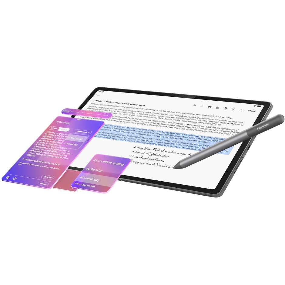 Lenovo Idea Tab Plus 12,1" 8GB 256GB Wi-Fi Grigio